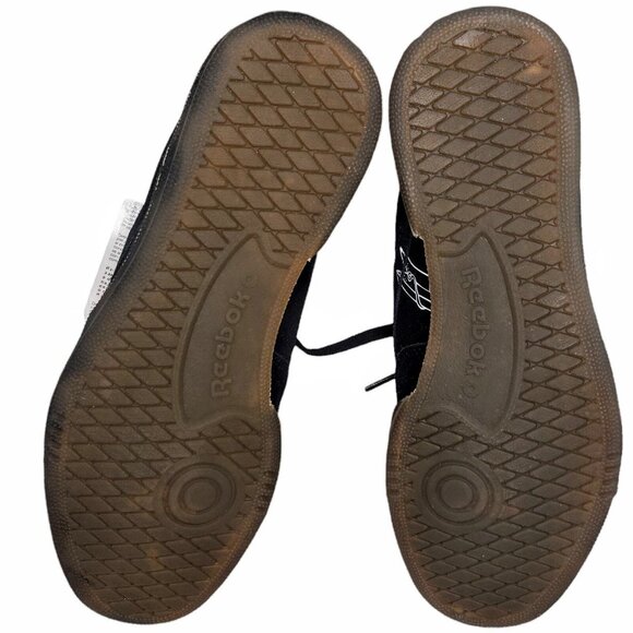 Reebok Club C 85 Unisex Tennis Q46200 Black Peace Train M 7.5 W 9.5 w/Box - Picture 4 of 9